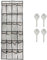 Generic Cruise Essentials Over The Door Shoe Organizer Magnetic Hooks for Royal Caribbean/Carnival/Princess/NCL/Celebrity/MSC/Norwegian Ship Cabin,Small Hanging Decoration Magnets, White, 56x22