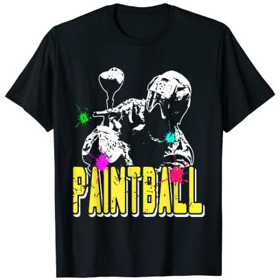 Retro Vintage Cool Paintball Player Shooter T-Shirt Geschenk T-Shirt