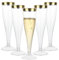 VIDETOL 100 Pcs Plastic Champagne Flutes, 133ml/4.5oz Plastic Champagne Glasses Reusable, Clear Champagne Flutes Great for Wedding, Christmas, Birthday Party and Daily Use