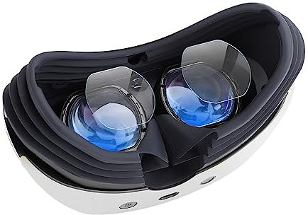 HUAYUWA 4 Stück HD-blockierende Brillen-Objektivfolie, TPU, kratzfeste Brillenfolie, Objektivschutz, Zubehör, kompatibel mit PS VR2