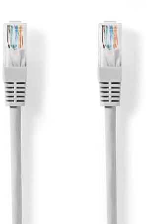 Nedis Cat 5e-Kabel | U/UTP | RJ45 Stecker | RJ45 Stecker | 15.0 m | Rund | PVC | Grau | Label
