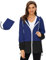 Durio Veste de pluie légère pour femme - Imperméable - Respirante - Pliable - Coupe-vent - Avec capuche - Veste softshell - Veste de cyclisme, bleu marine, XXL