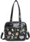 ZAROXOXS Ita Bag Crossbody Handtaschen Kawaii Schultertasche mit Einsatz Anime Pins Display, 08-Schwarz