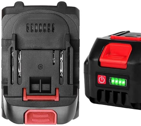 Generico Batteria di Ricambio 4000 mAh, per Dispositivi Elettrici come Sega, Motosega, Smerigliatrice,con Powercheck, Batteria di Ricambio da 4,0 Ah
