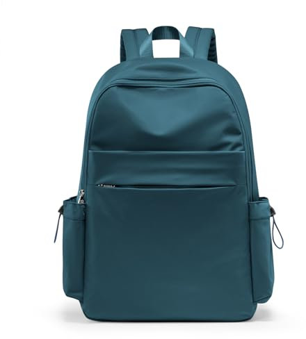 HYC00 Schulrucksack Damen Causal Travel Schultaschen 14 Zoll Laptop Daypack Bookbag für Teenager Mädchen Boys College-Rucksack Leichter Rucksack Wasserabweisend Bookbag Men Work Daypack,Pfauenblau