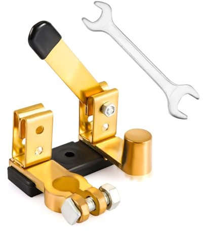 Car Battery Disconnect Switch with Wrench, Negative Battery Cut Off Shut Off Switch 12V 24V Top Post Knife Blade Master Switch for RV Car Marine Boat