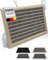 bomoe zerbino in alluminio 40x60 cm - zerbino antiscivolo antiruggine resistente alle intemperie per porte d'ingresso larghe e per interni che trattengono lo sporco - Champagne metallizzato AluGant