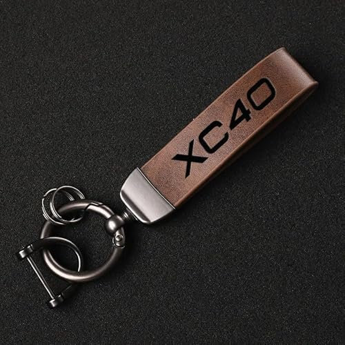 SDFSJJHB Auto Schlüsselanhänger,für Volvo XC40 Car Key Fob Lanyard,Gifts for Men Women,Autozubehör,B