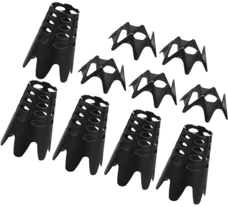 Kisangel 10St Golf-Tee Golfballhalter Golf Simulator Zubehör Golfballständer Golftrainingszubehör Golf-Range-Tees professionelles Golfzubehör Golfsimulator-T-Shirts Polypropylen Black