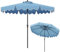 KOMFOTTEU Parasol de Jardin, φ270 x 244 cm, Protection solaire, Angle réglable, Parasol de Terrasse avec Manivelle, Parasol d'Extérieur idéal pour Terrasse, Picine, Café, SANS BASE (Bleu)