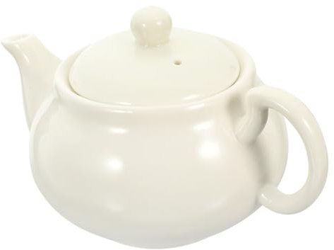 Alipis Service À Thé En Porcelaine Blanche Théière En Céramique Et Chauffe-thé Pour La Maison Et Le Restaurant