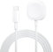 Wanme Chargeur Compatible pour Apple Watch, USB 1M Nylon Câble de Recharge Magnétique Compatible avec iWatch Series 10 9 8 7 6 5 4 3 2 SE Ultra 44mm 42mm 41mm 38mm 40mm 45mm (Blanc)