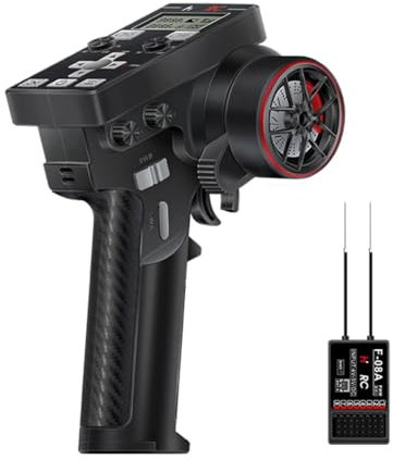 Vocdikficy CT-6B 8-CH-Sender Fernbedienung 2,4 GHz RC-Sender mit F-08A 8 Kanal PWM-Empfänger Gyro für RC-Autoboottank