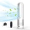 18 Inch Tower Fan, Bladeless Fan Oscillating 80°, Portable Air Purifier Standing Fans, Fans & Cooling, with Remote Control, 8H Timer, 8 Speeds, LED Display, Indoor Home Bedroom Office (silver)