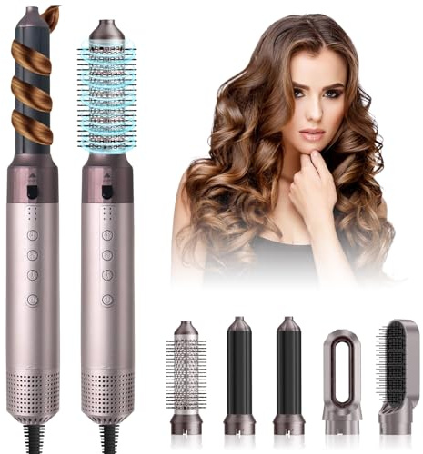 Anluomania Haarglätter Bürste, Kabellose Glättbürste, Glättungskamm 5000mAh, Tragbare Glättungsbürste für Reise, Negative Ionen Haarglätter Stylingbürste, 160-200℃ Mini Glätteisen für Haarstyling