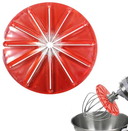 KLINNA Spritzschutz für KitchenAid Mixer Zubehör, 14,5cm Rührkopf Anti-Spritzer Schallwand Rührkopf für 6-Draht-Schneebesen, Rührschüssel Abdeckung Schaber Backen Kochen, Schützender Spritzdeckel