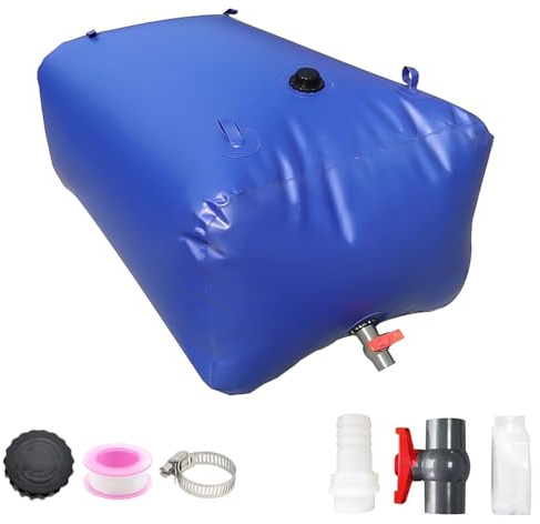 ZJchao Conteneurs de Stockage d'eau, Vessie de Baignoire pour Le Stockage d'eau 'Urgence Poches 'Eau 'Urgence 50L / 13,21Gal Réservoir 'Eau Portable Pliable Camping Jardin Sécheresse Pliable