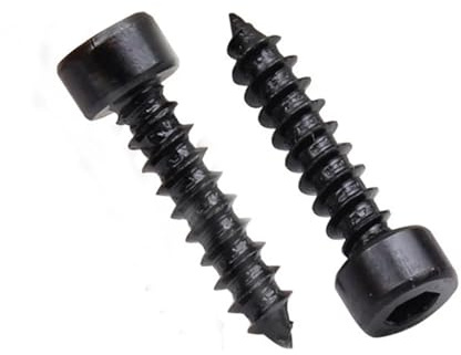 10-50 pezzi/lotto M2 M2.6 M3 M3.5 M4 M5 M6 in acciaio al carbonio con testa a esagono incassato nera, viti autofilettanti, modello di viti(M2.6-12mm(50pcs))