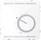 Schneider Electric Merten MEG5762-6035 Raumtemperaturregler, manueller Drahtthermostat für Heizungssysteme und Kühlungssysteme, Lotusweiss