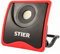 STIER Akku COB LED Baustrahler, 2200 Lumen, starker 7800 mAh Akku, flexibler Standfuß, Aluminiumgehäuse, Akku Strahler, Arbeitsleuchte, inkl. Netzteil