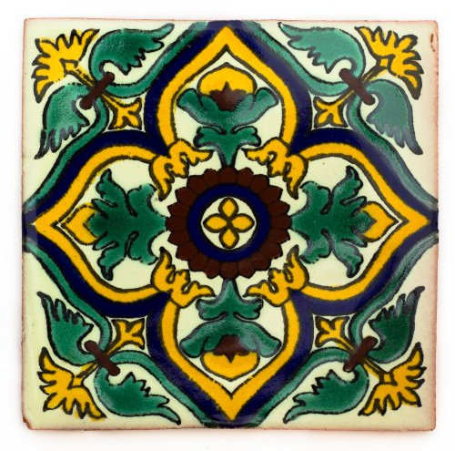 Mexikanischen handgemachten Talavera, 10.5cm Fliesen - Eine Packung von 10