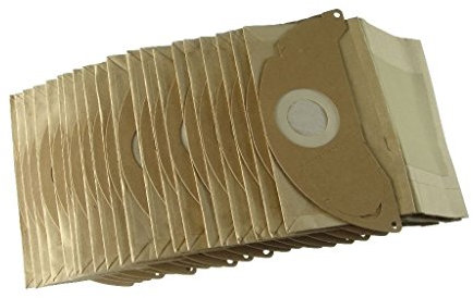 Pack of 20 Karcher Vacuum Cleaner Dust Paper Bags Fits IPX4, MV2, TYPE20, VC6200, WD2.200 and WD2.240 By Ufixt