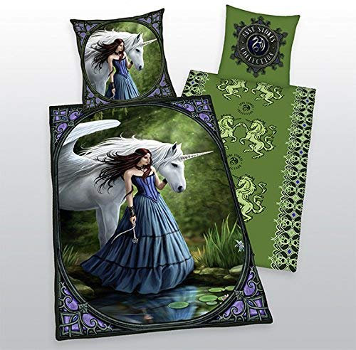 Klaus Herding GmbH Anne Stokes Einhorn Bettwäsche Allover