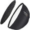 Walimex pro Studio Line Beauty Dish Softbox QA65 – Beauty Dish Lichtformer, 65cm Ø, 35cm tief, faltbar, mit Grid, Innen- und Außendiffusor, für Speedlite Aufsteckblitz Studioblitz