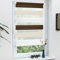 Grandekor Doppelrollo Klemmfix ohne Bohren Weiß-Beige-Braun 95x130cm(Stoffbreite 91cm) Fenster Rollos für innen Klemmrollos Duo Rollos für Fenster ohne Bohren mit Bohren Privatschutz Zebrarollo