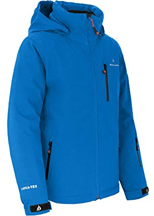 Bergson Lupo | Kinder Skijacke - Premium Kinder-Skijacke (20.000 mm), Extra warm wattiert & wasserdicht, Höchste Atmungsaktivität (20.000 g), Winddicht & robust, Mit Schneefang & Skipasstasche, Profi
