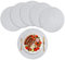 wiipara Runde Tischsets Platzsets Abwaschbar 6er Set, Geflochten Baumwolle Platzdeckchen 38cm, Tischset Rund Boho Platzteller Hitzebeständig für Esszimmer, Küche, Hochzeit, Weihnachten - Silber
