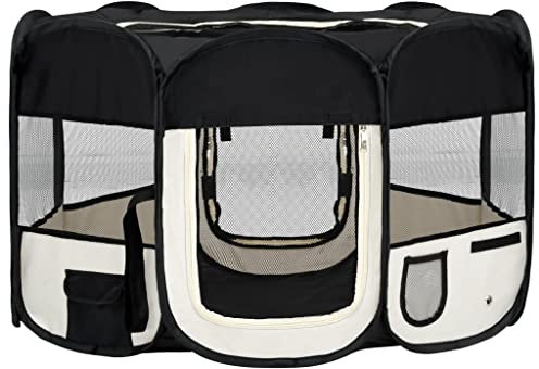 vidaXL Welpenlaufstall Faltbar 125x125x61cm Welpenauslauf Tierlaufstall Hunde