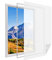 2 Kit Zanzariera Adesiva Per Finestra (150X220cm, Bianco)