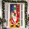 DPKOW Pancarta de Elfos de Santa Claus para Decoración Navideña, Tela para Pared Exterior, Cartel de Puerta, Grande Fondo de Foto, 180 * 90cm