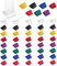 Aster 48 Stück Kunststoff-Spielkartenständer, mehrfarbiger Spielkartenhalter, Spielkartenhalter, Brettspielstücke, Ständer für Brettspielmarker, Partygeschenk