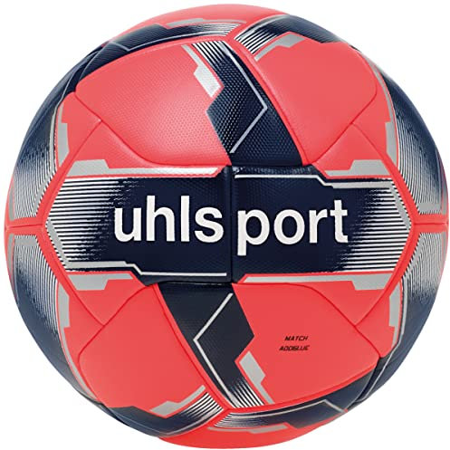 Uhlsport Match Addglue Bälle Fluo Rot/Marine/Silber 5