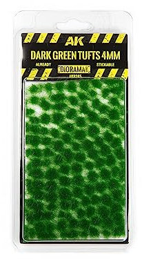 AK Interactive AK8245 Dark Green Tufts 4mm