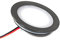 VBLED® Mini LED Einbaustrahler Einbauleuchte extra flach (12 mm Einbautiefe) Aluminium schwarz warmweiß 0,9W Dimmbar 12V IP67 für badezimmer lampe küchenlampe aussenleuchten