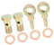 A ABSOPRO Motorcycle Car 10mm Banjo Hose Barb Bolt Fittings Metal (Set of 2)
