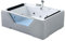 Baignoire hydromassage Balnéothérapie blanc Verre panoramique 170 X 120 cm - Linda