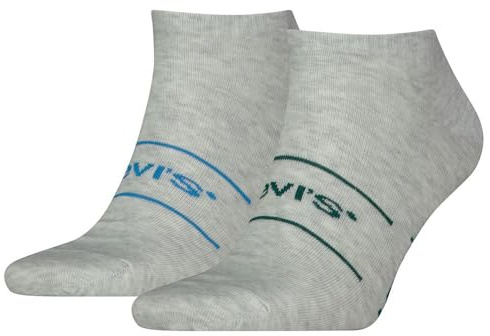 Levi's Unisex Sneaker Socks, Green/Blue, 43/46