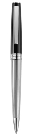 Montegrappa Kugelschreiber Armonia aus Edelstahl in der Farbe Schwarz, ISA1MBAC
