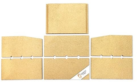 Feuerraumauskleidung - Passend für Fireplace Beni A** & weitere Kaminöfen Modelle inkl. Modellübersicht - für Verschiedene Kamin & Ofenmodelle - Kaminofenauskleidung aus Vermiculite - passgenau