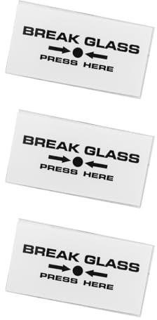 Namvo 3pcs Break Glass Replacement, Access Control Call Points with Fit For Most Manual Call Points