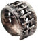 BISONBLUE Ringe Herren Ring Damen Männer Rings Geschenk Goth-Punk-Ringe für Männer, Frauen, Mädchen, Gothic-Ring, klobige Fingerringe, verstellbare offene Ringe 1