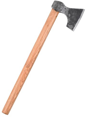 ULFBERTH | echte Wikinger-Axt aus Stahl | Hand-geschmiedet | Mittelalter Beil | Wikinger Kostüm | Reenactment | Axt-Kopf nach Petersen Typisierung (Typ D)