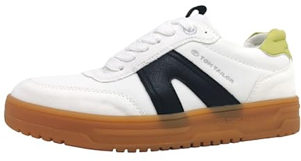 TOM TAILOR Damenschuhe Für lose Einlagen Schnürer Weiß Freizeit