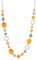 FULU AUTUMN Collier de Perles Long en Argent - Collier Boheme avec des Cristaux et des Perles en Pierre Naturelle Bijoux Fantaisie - Belle Idée de Cadeau de Fête Des Mères(Yellow)