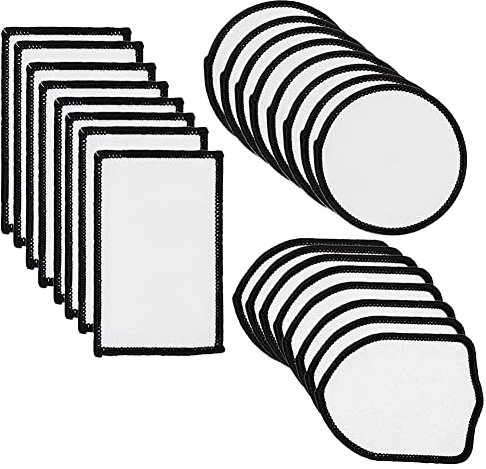 JUFUM 24 Stück Sublimations-Patch, Rohlinge, Stoff, zum Aufbügeln, Reparaturflicken für Hüte, Kleidung, Rucksäcke, Uniformen, 3 Stile
