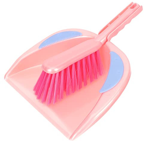 OUSIKA 2 ensembles de mini poubelles fournitures de nettoyage ménager mini poubelles fouet balai poêle balai en caoutchouc nettoyeur de poussière de bureau balai de nettoyage de table poêle à poussièr